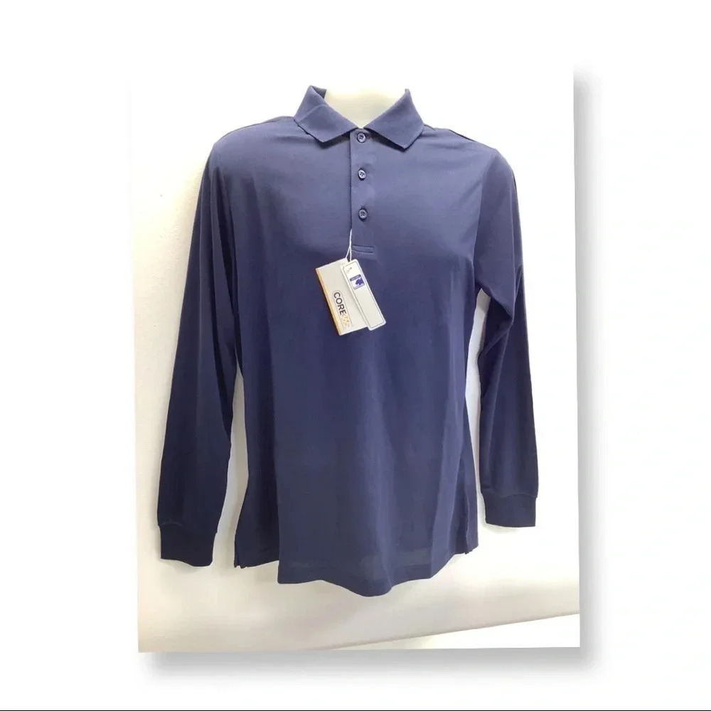 Core 365 Men’s Long Sleeve Moisture Wick Collar Shirt Size X-Large New With Tags